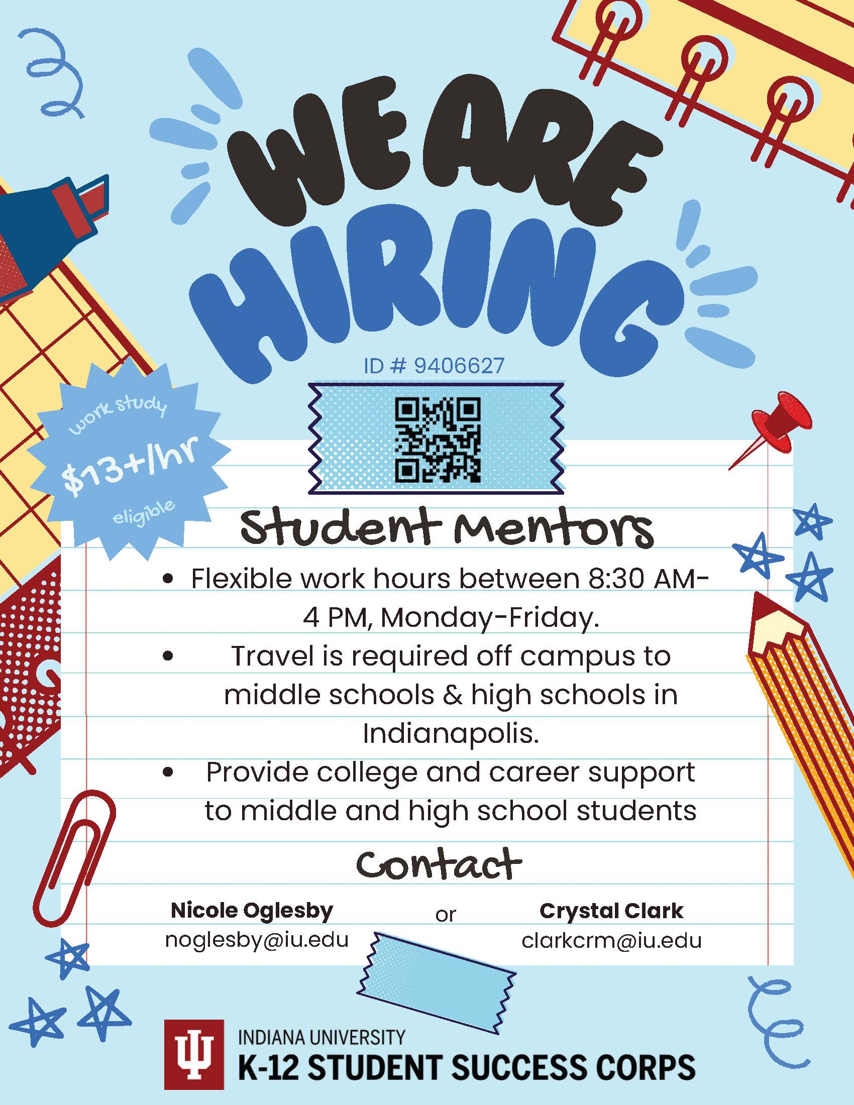 Student Mentor Job Flyer